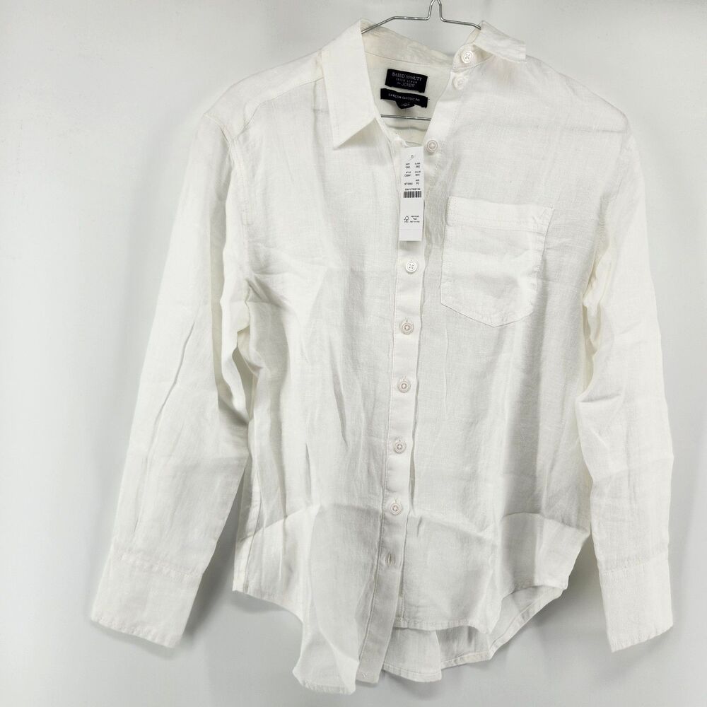 J. Crew Petite P0 Garcon McNutt Irish Linen Garcon Classic Shirt NWT